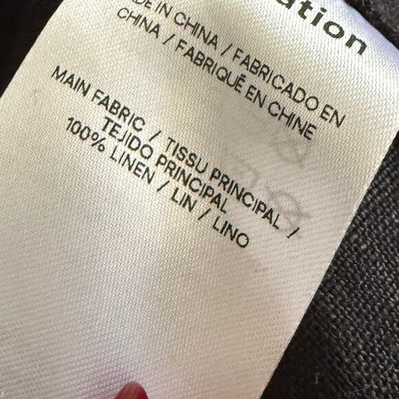 REFORMATION | Black Lenova Linen Open Back Pencil Midi Dress | Size 4 - Picture 6 of 7